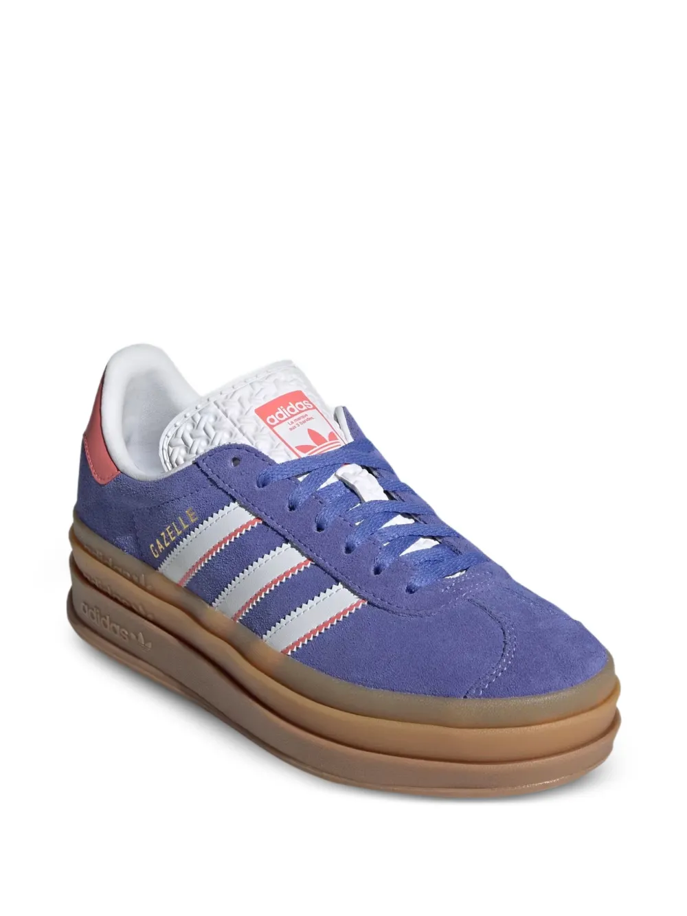 adidas Kids Gazelle Bold striped sneakers - Viola