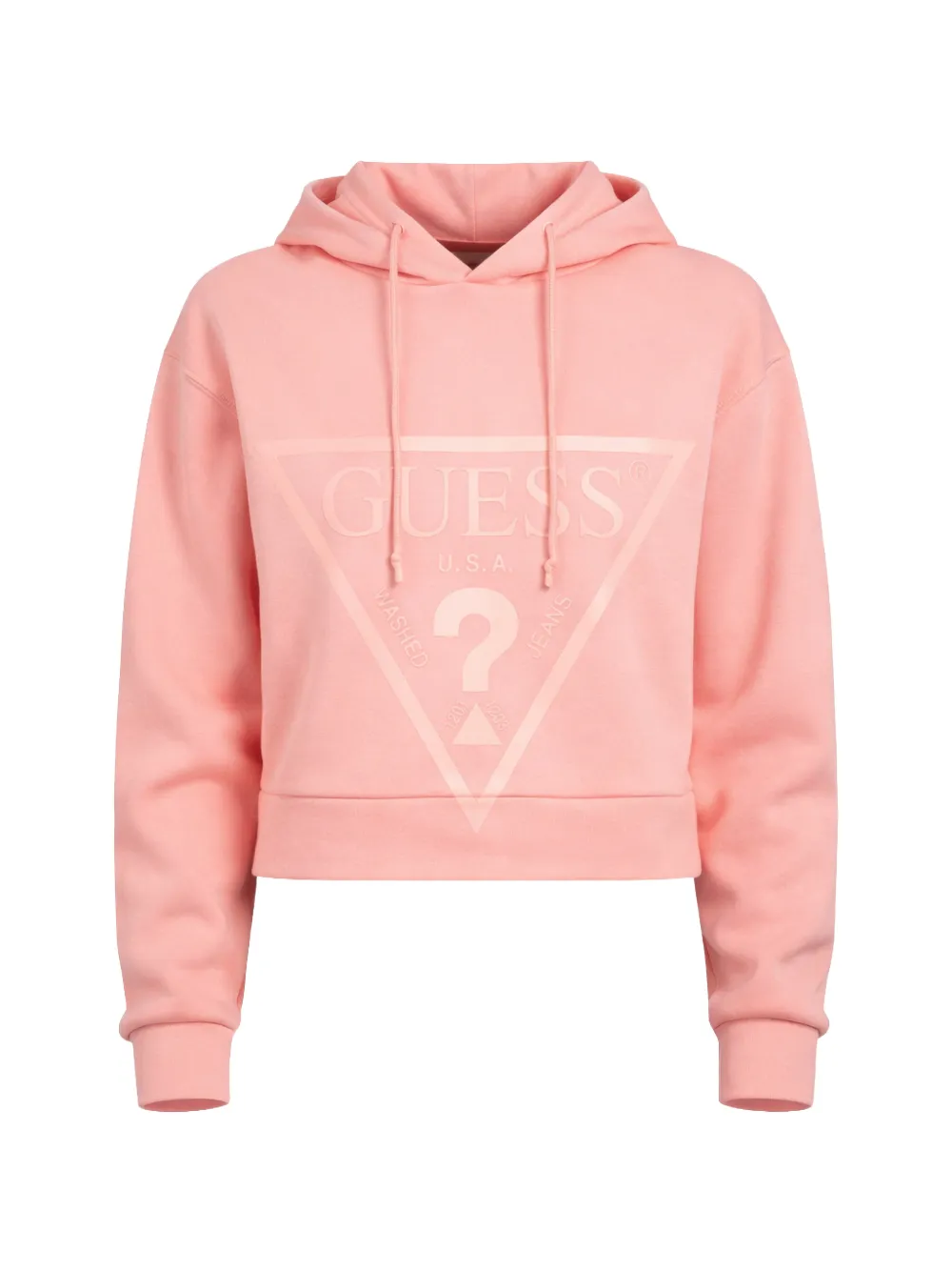 GUESS USA logo-print hoodie - Rosa