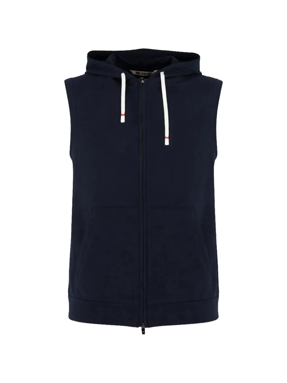 Kired sleeveless zip-up hoodie - Blu