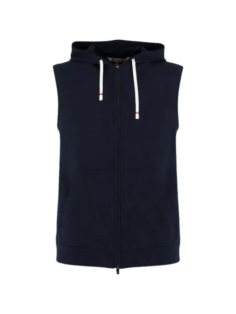 Kired sleeveless zip-up hoodie