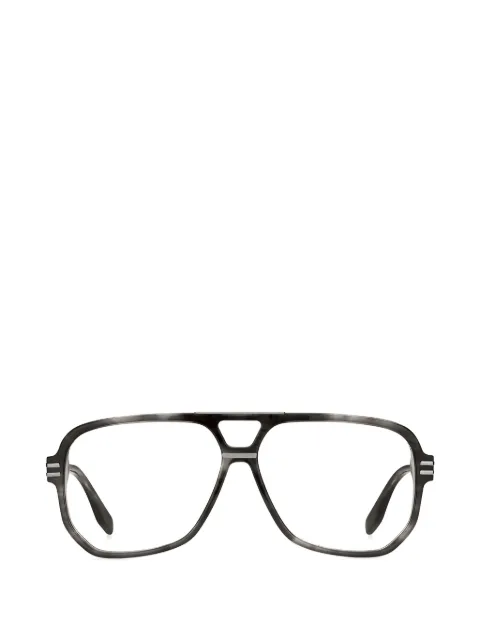 Marc Jacobs horn-effect pilot-frame glasses