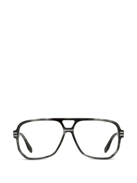 Marc Jacobs horn-effect pilot-frame glasses
