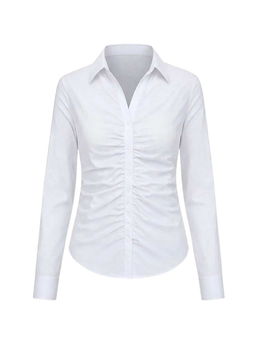 GUESS USA gathered shirt - Bianco