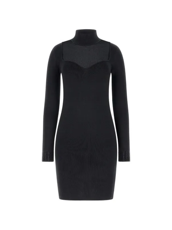 guess little black dress GUESS USA Embellished Mini Dress | Black
