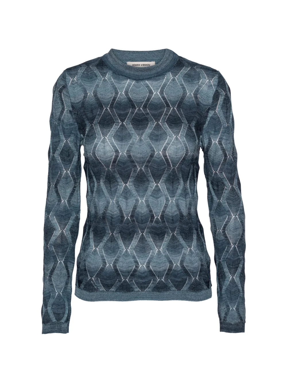 Henrik Vibskov Resonance pointelle-knit top - Blu