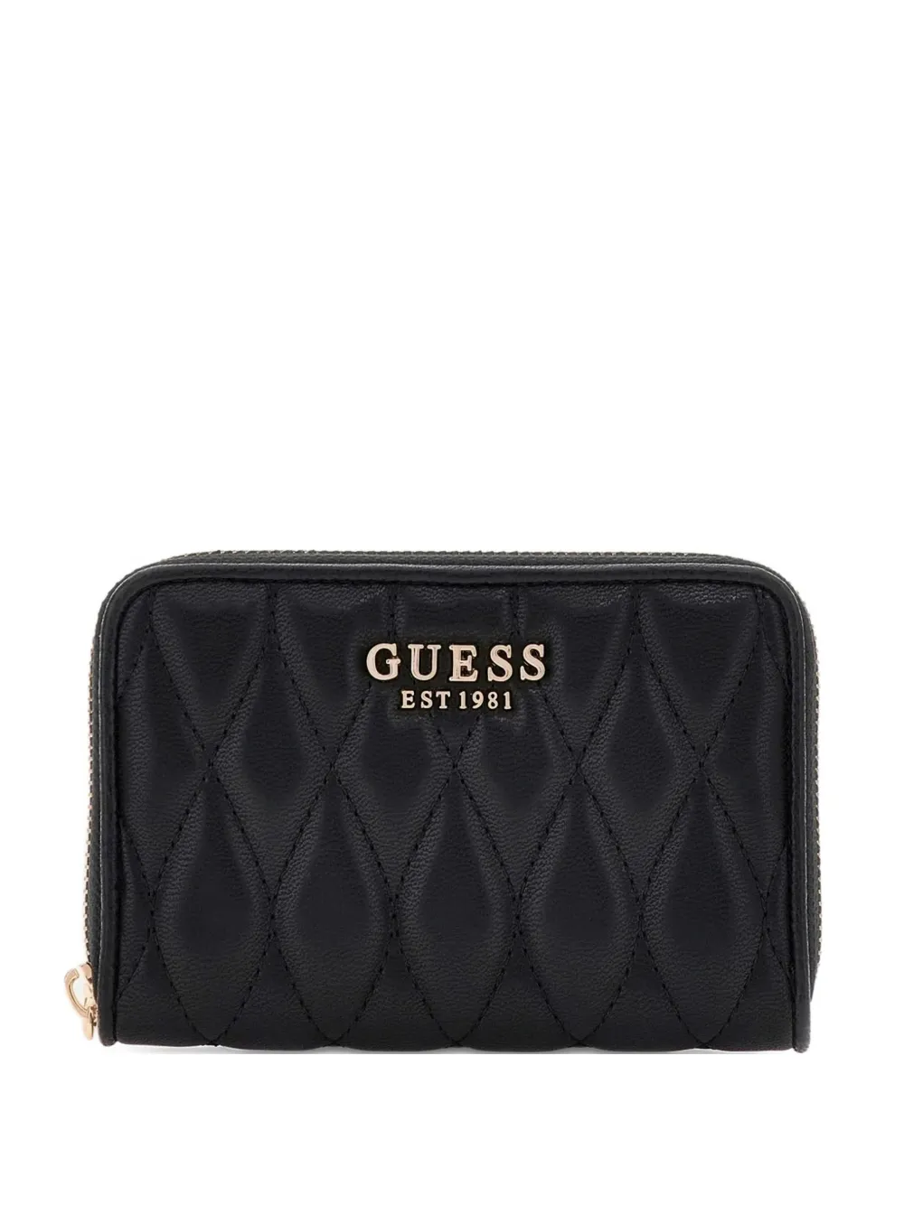 GUESS USA Valla quilted zip wallet - Nero