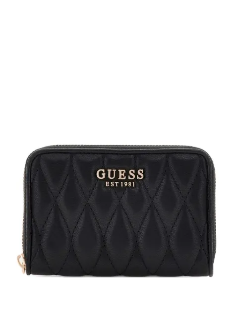 GUESS USA Valla quilted zip wallet