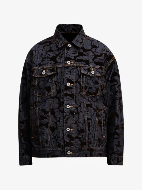 A BATHING APE® chamarra de mezclilla estampada
