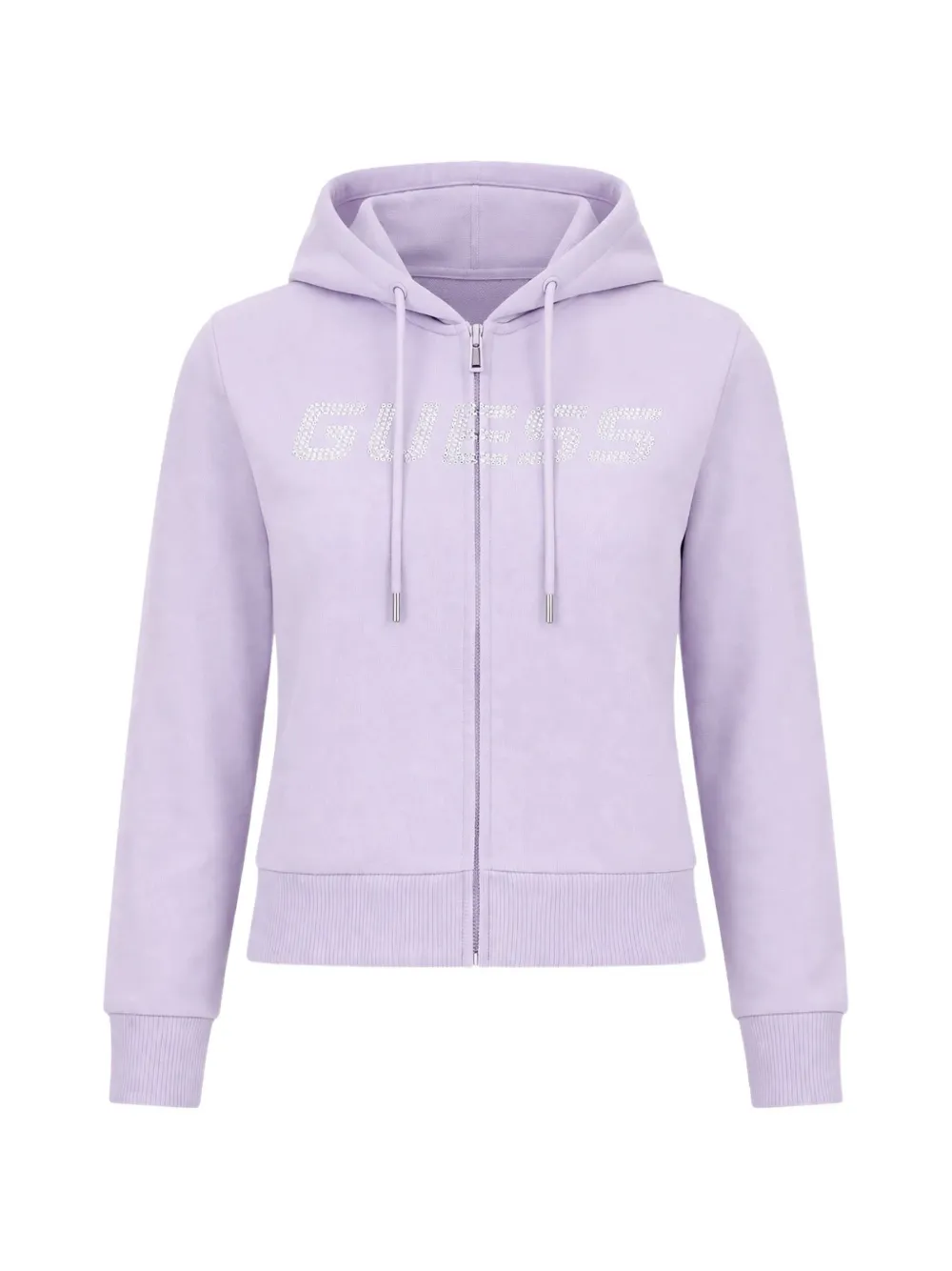 GUESS USA embellished zip-up hoodie - Violett
