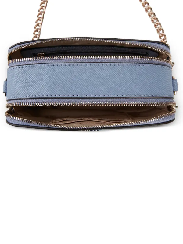 GUESS USA ノエル チェーンストラップ ショルダーバッグ ミニ | ブルー 