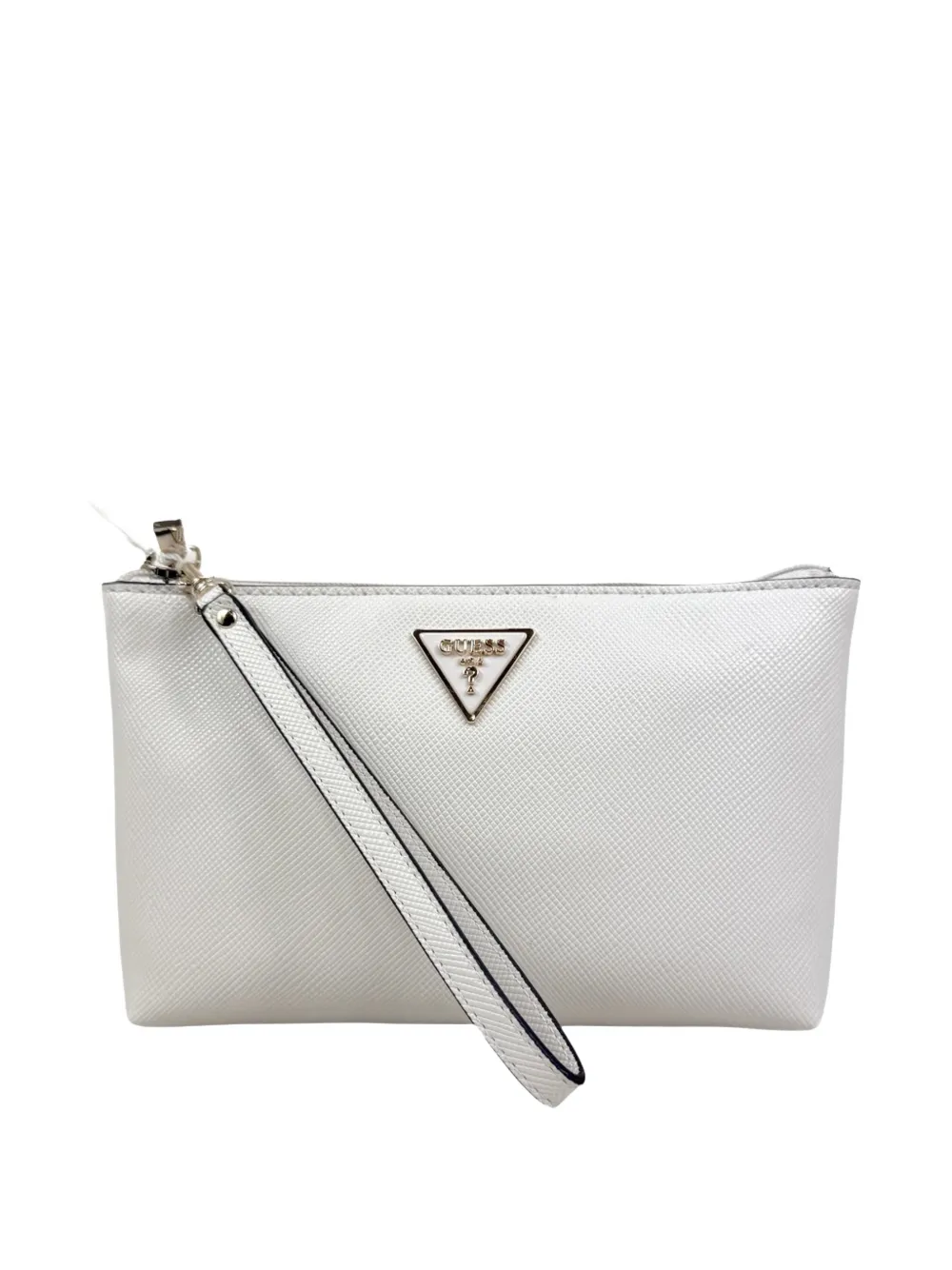 GUESS USA Trousse make up Laurel con applicazione logo - Bianco