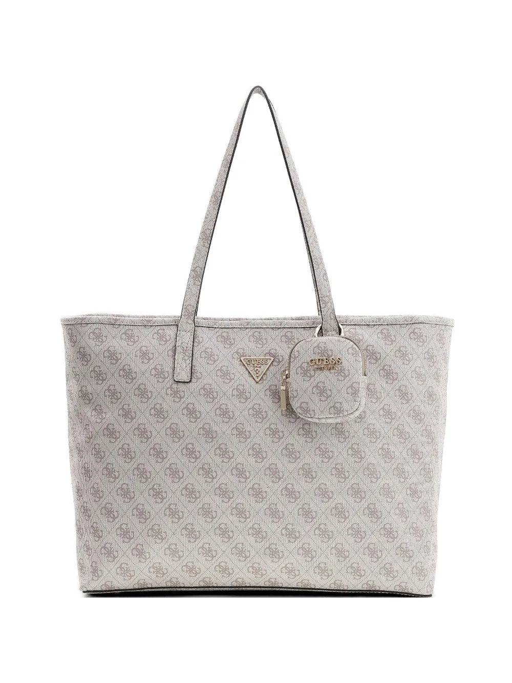 GUESS USA Power Play monogram shoulder bag - Toni neutri