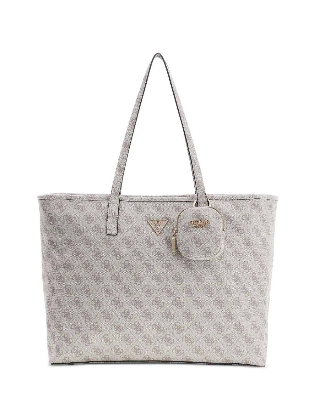 GUESS USA Power Play monogram shoulder bag - Toni neutri