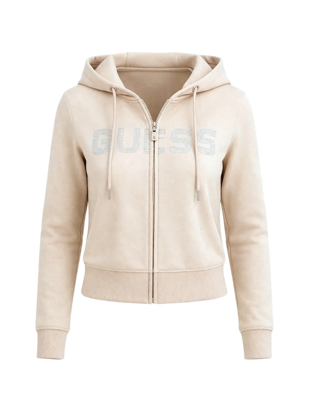 GUESS USA Primula embellished hoodie - Toni neutri