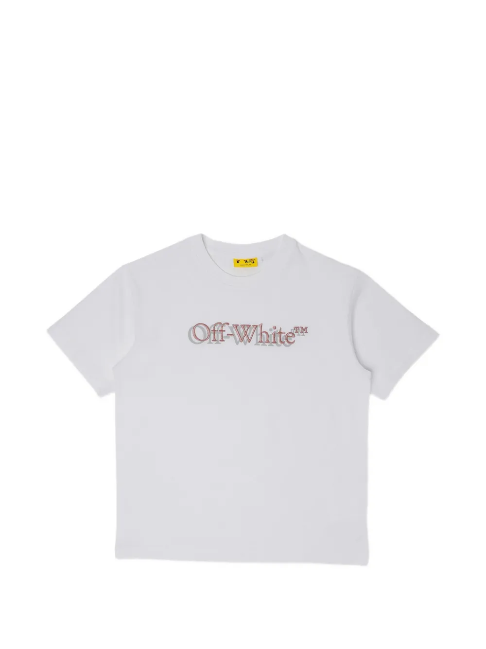 Off-White Kids logo-embroidered T-shirt - Bianco