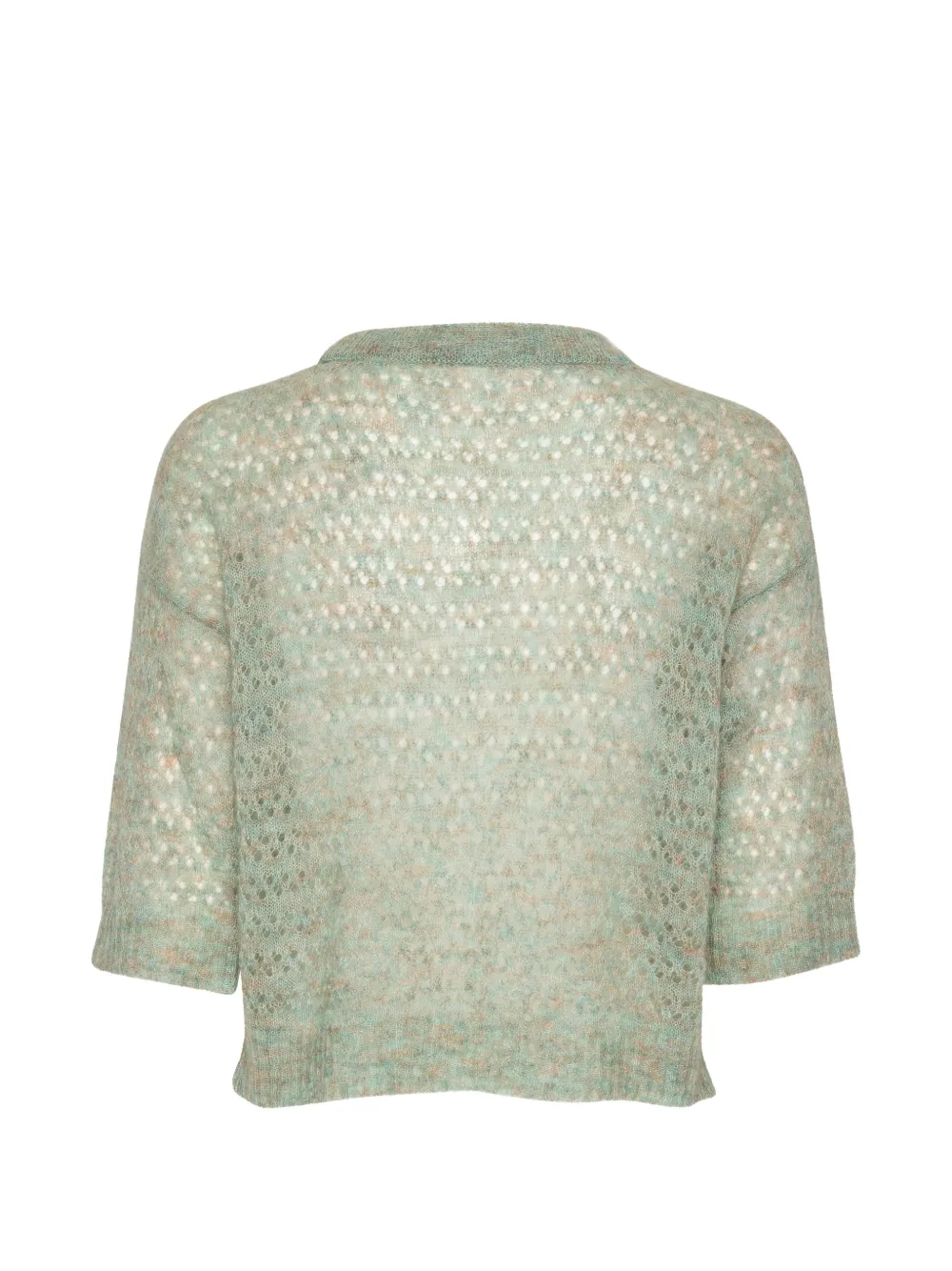 Henrik Vibskov Hug opengebreid T-shirt Groen