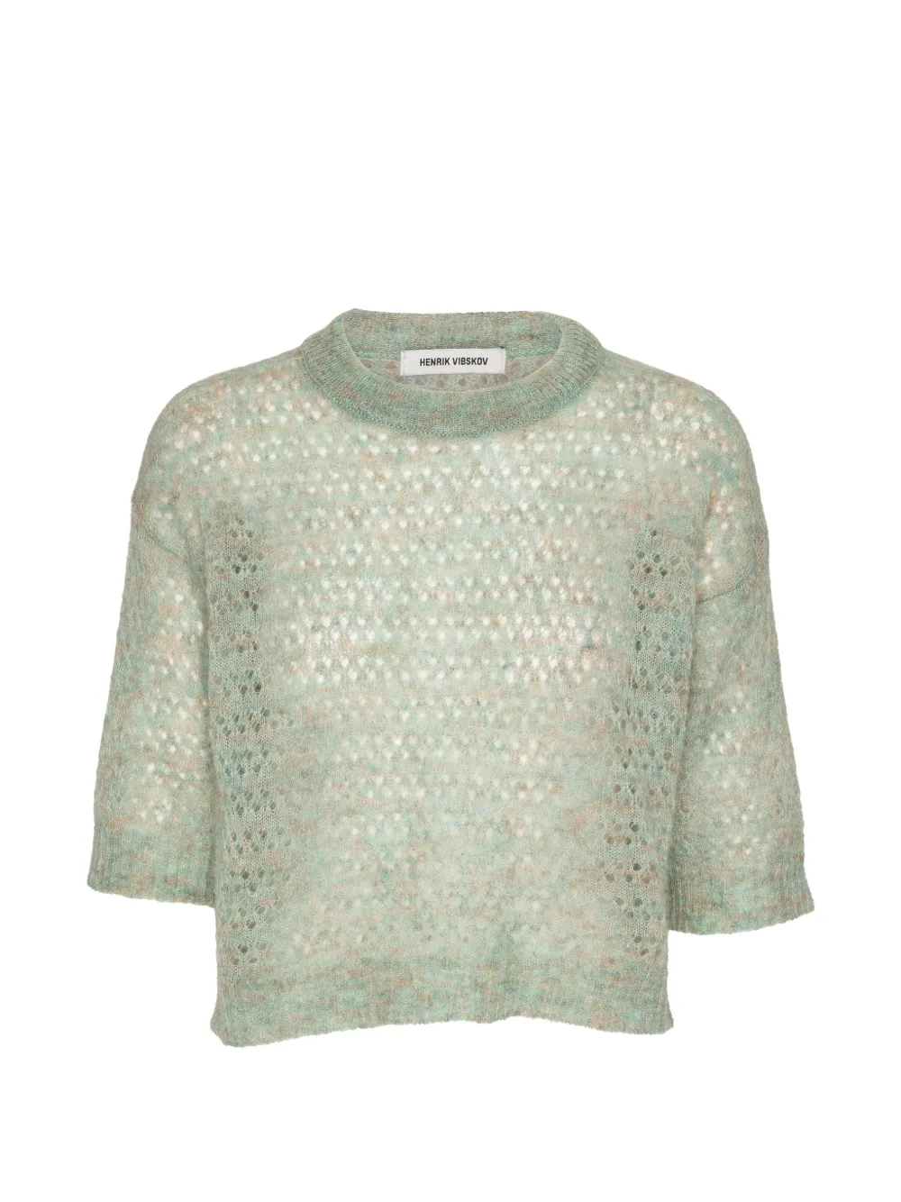 Henrik Vibskov Hug open-knit T-shirt - Verde