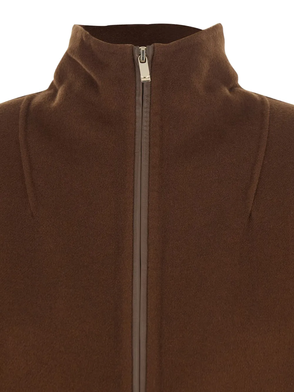 Max Mara Jack met ritssluiting en zak Bruin
