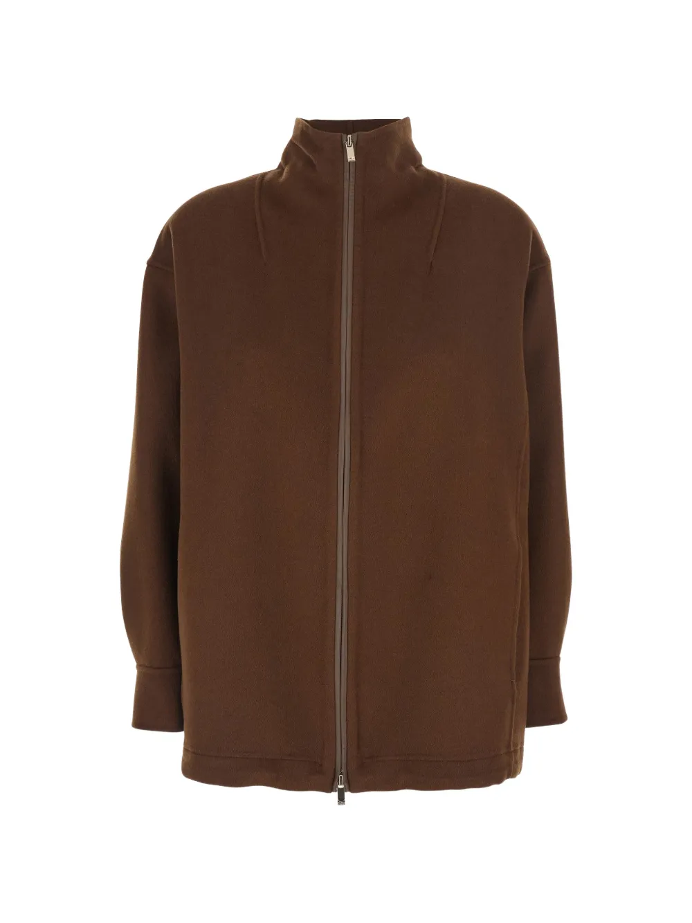Max Mara pocket zip-fastening jacket - Braun