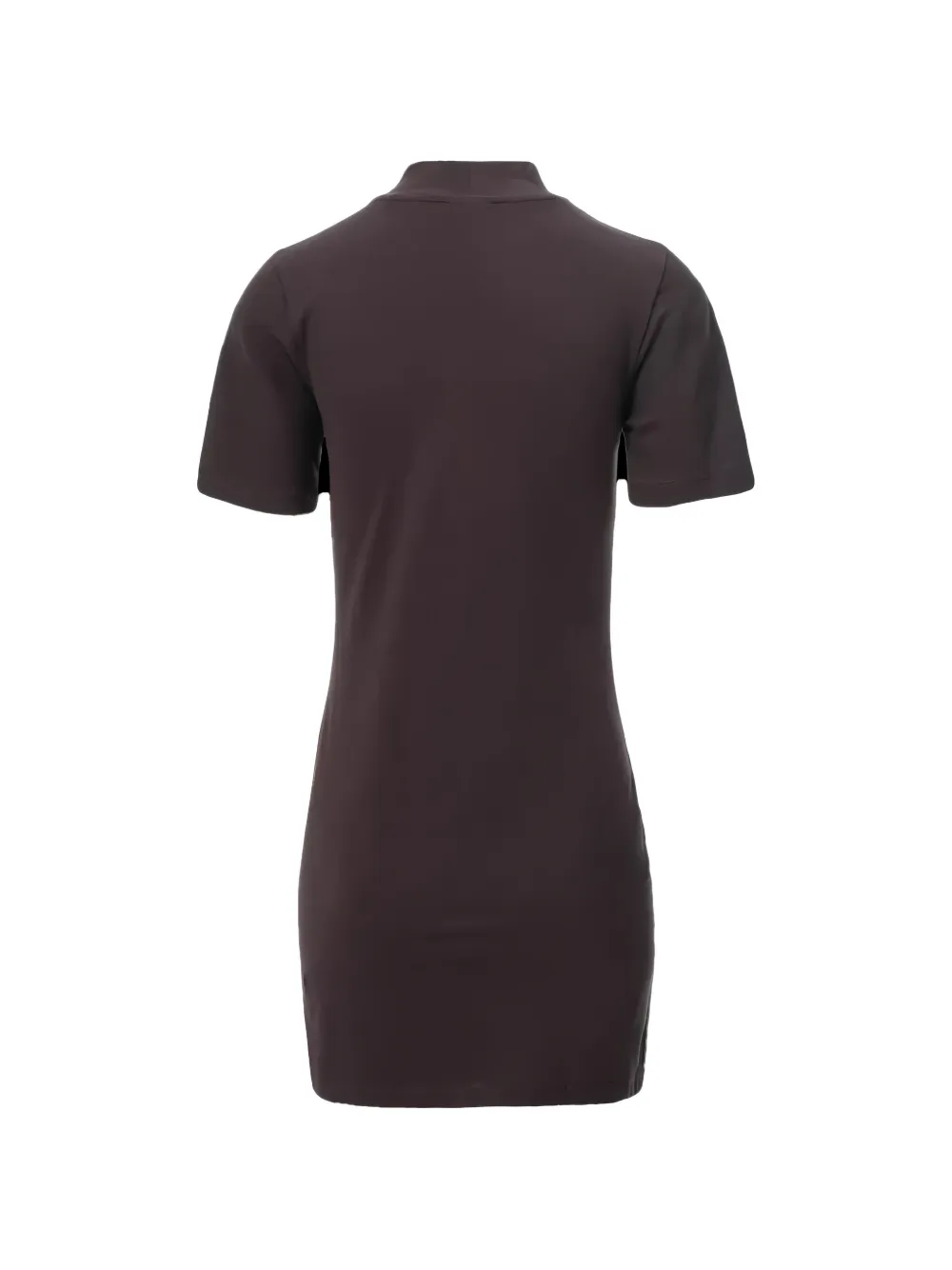 GUESS USA Sonia mini-jurk met hoge hals en logoplakkaat Bruin