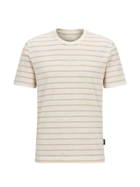 BOSS crew-neck striped T-shirt