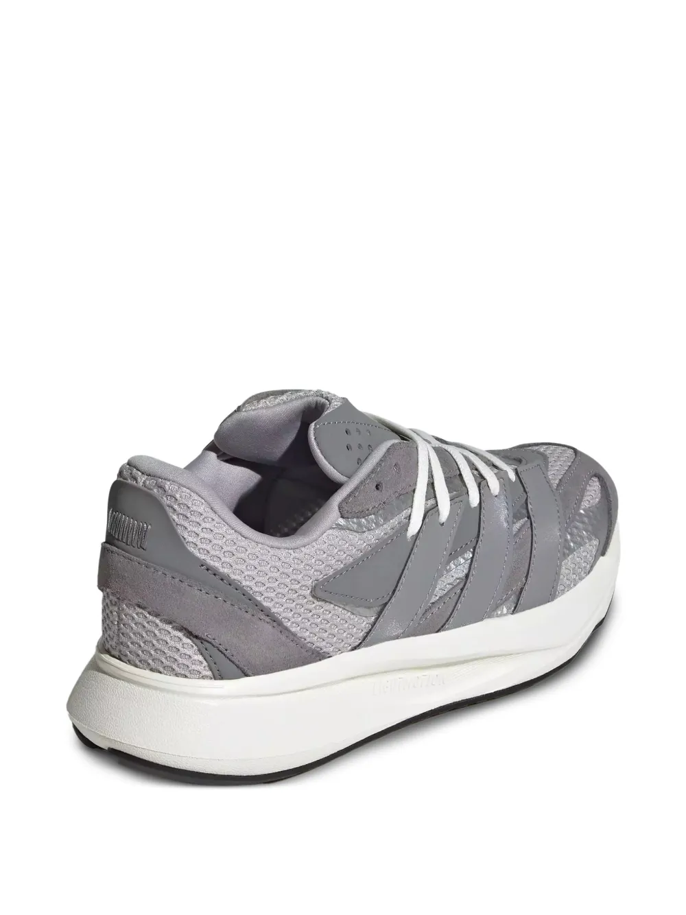 adidas Kids Lightblaze gestreepte sneakers met vlakken Grijs