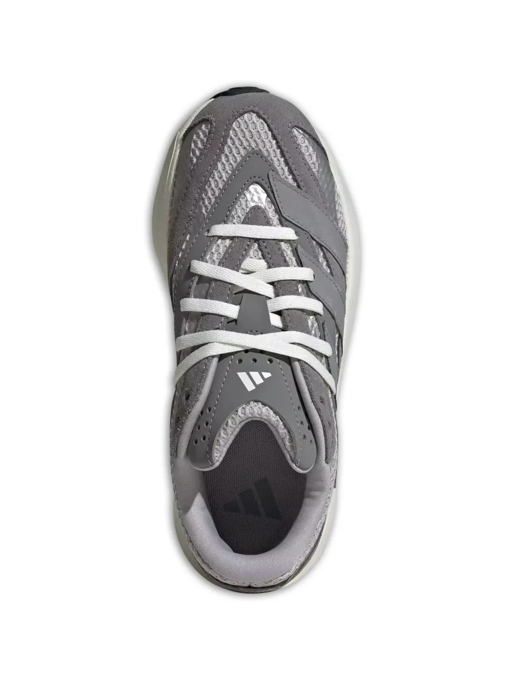 adidas Kids Lightblaze gestreepte sneakers met vlakken Grijs