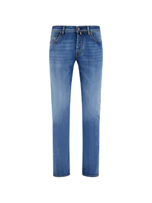 Jacob Cohën トップステッチ パンツ | グレー | FARFETCH JP