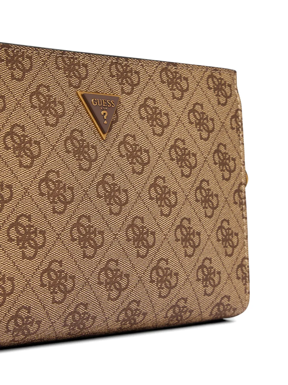 GUESS USA Milano schoudertas met logo-print Beige