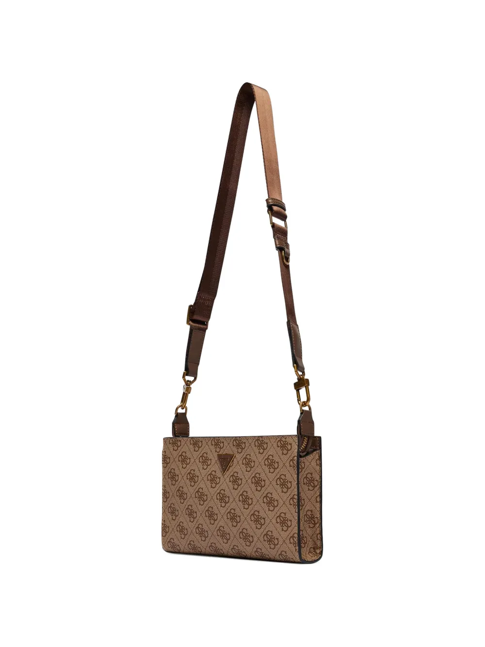 GUESS USA Milano schoudertas met logo-print Beige