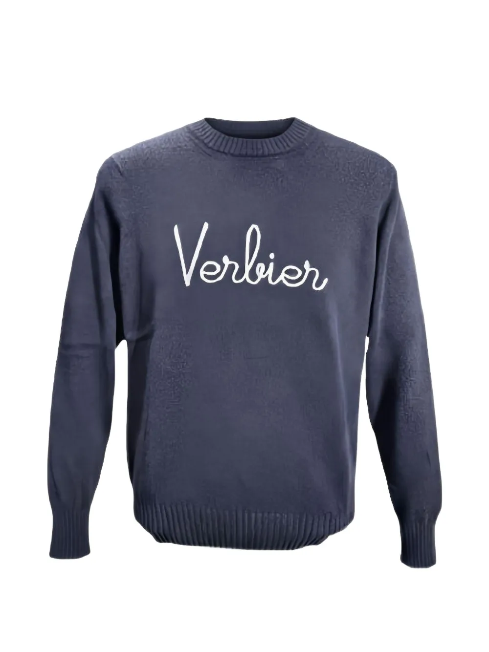 JURTA slogan-embroidered sweater - Blau