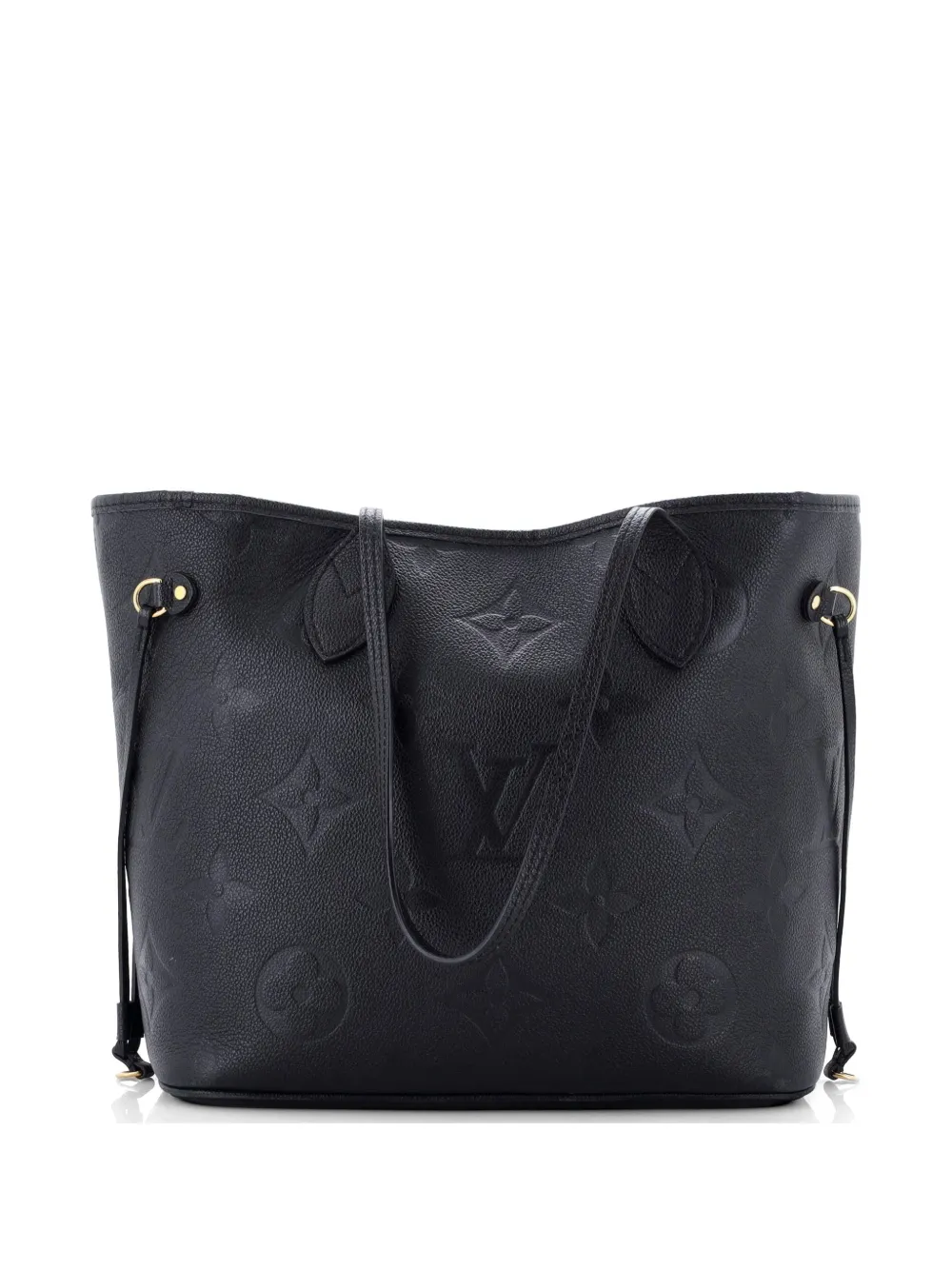 にゅにゅえこ　Louis Vuitton ブラック トートバッグ Louis Vuitton Pre-Owned ネヴァーフル NM モノグラム アンプラント