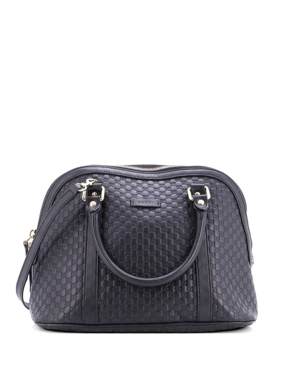 Gucci Pre-Owned Borsa a tracolla Convertible Dome Microguccissima - Nero