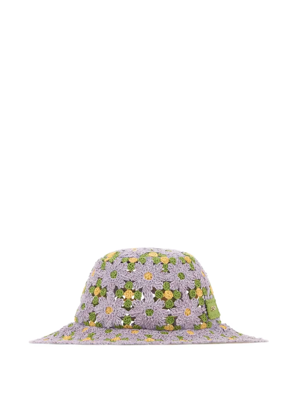 FENDI embroidered crochet bucket hat - Viola