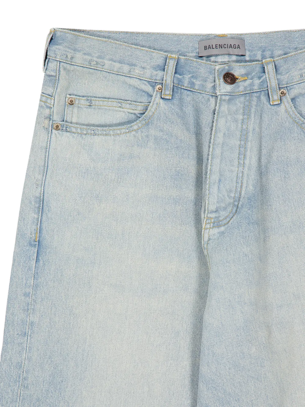 Balenciaga Casual Faded wide-leg Pants | Blue | FARFETCH