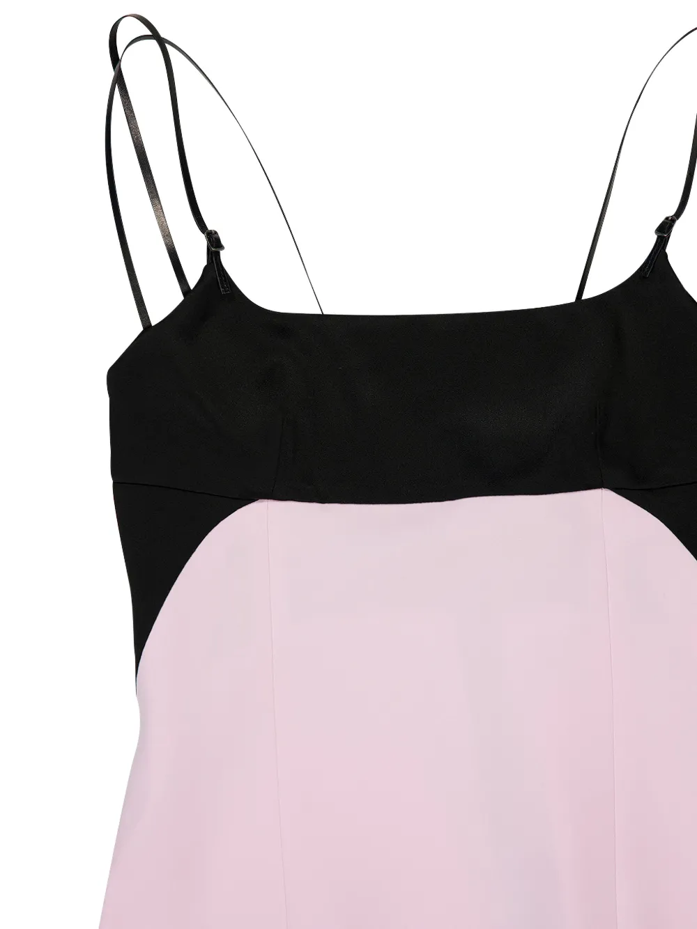 TOM FORD Tweekleurige jurk met spaghettibandjes Roze