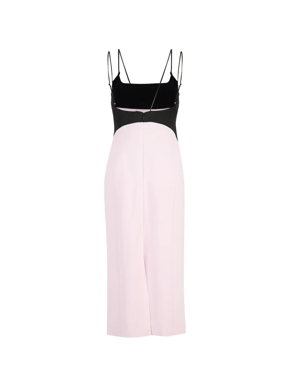 TOM FORD Tweekleurige jurk met spaghettibandjes Roze