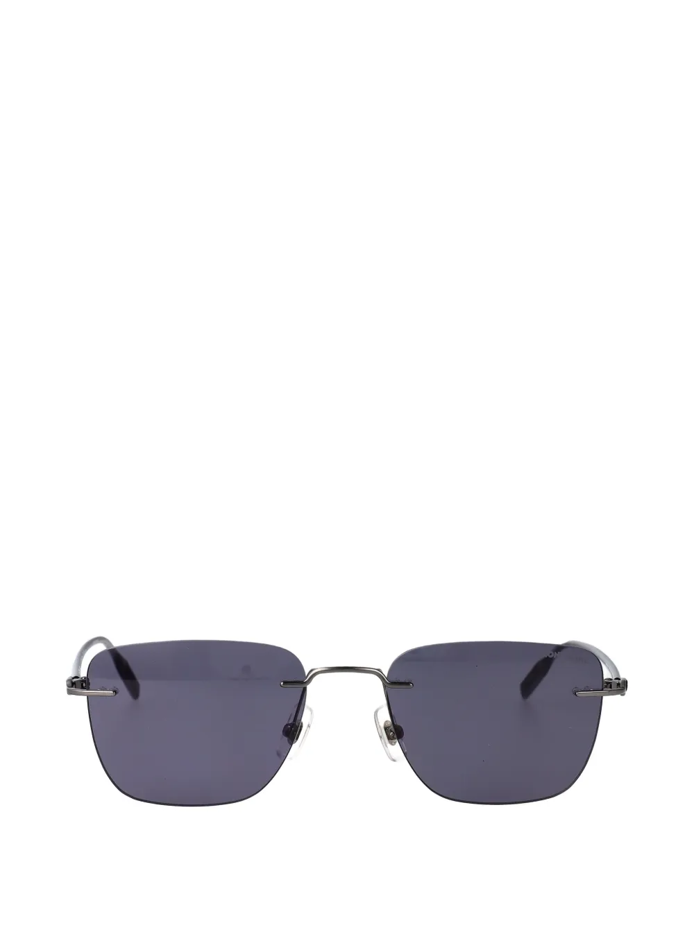 Montblanc rimless rectangle-frame sunglasses - Grigio