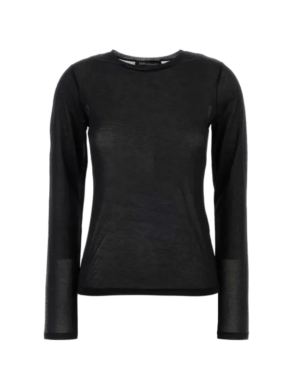 OUR LEGACY Long-sleeve T-shirt in Black