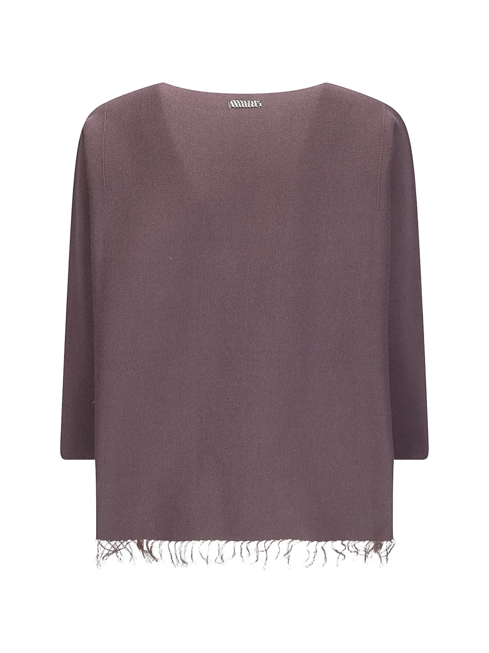 Archivio B frayed-hem slit-detail sweater - Violett
