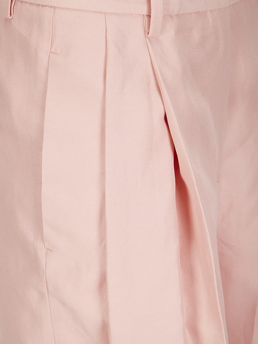 Alberto Biani Broek met geplooide slubtextuur Roze