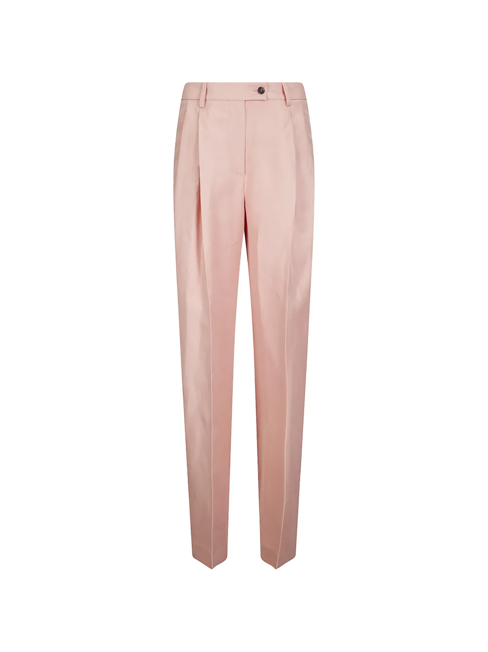 Alberto Biani pleated slub-texture trousers - Rosa