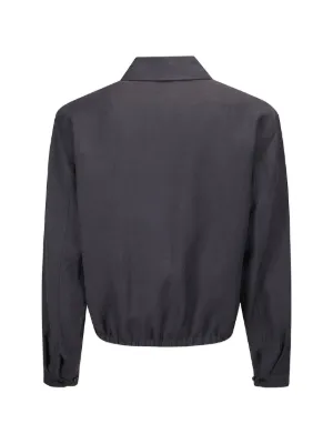 Jil Sander ストライプ シャツジャケット | グレー | FARFETCH JP