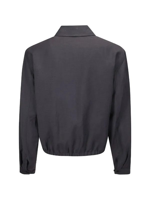 LEMAIRE zip-up Blouson Jacket | Grey | FARFETCH CA