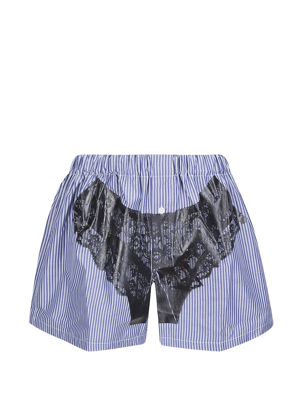 Vaquera trompe l'oeil boxer shorts - Blu