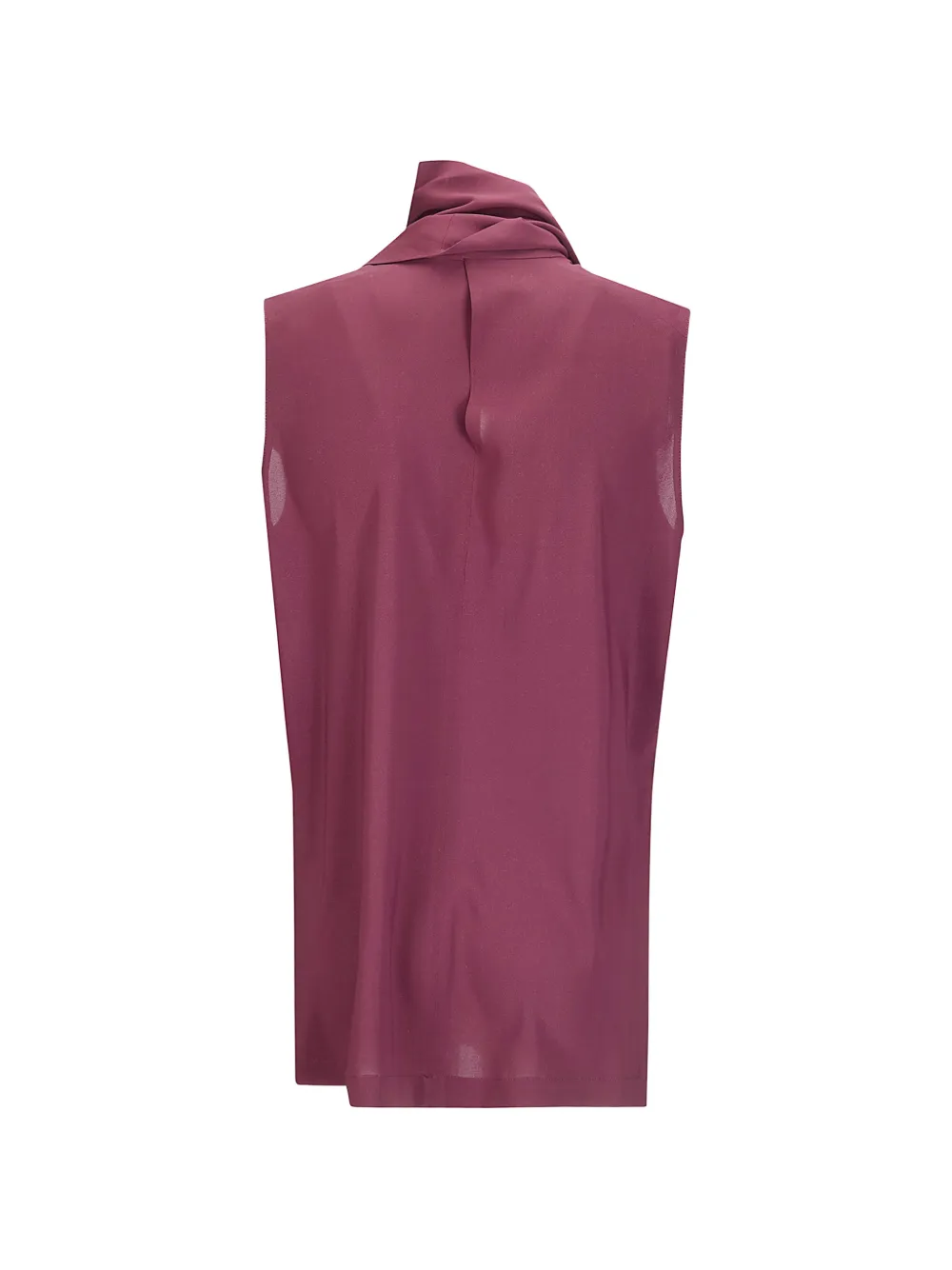 Alberto Biani Top met sjaaldetail Paars