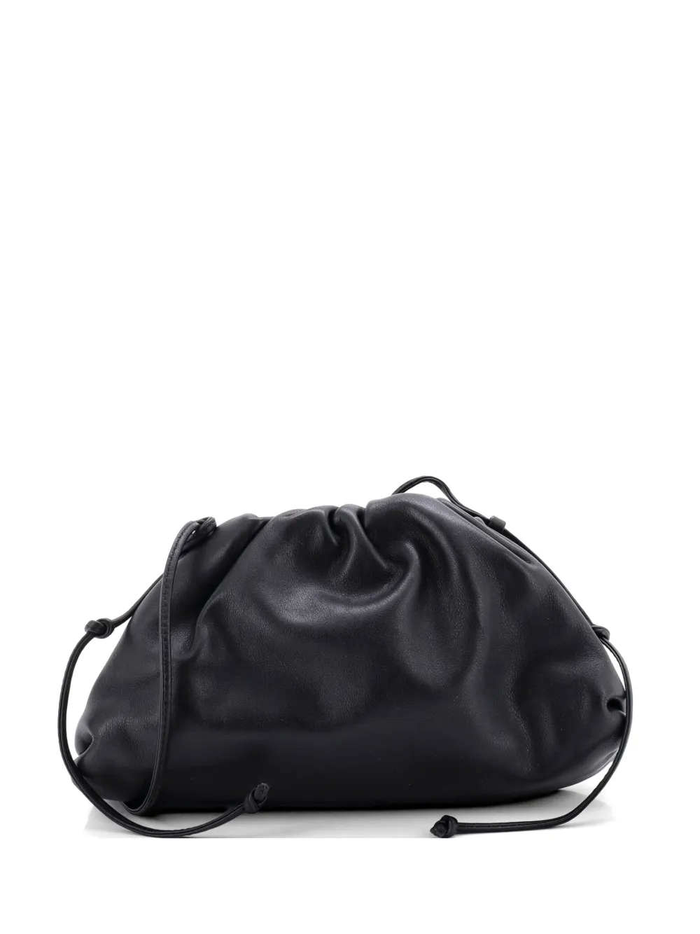 Bottega Veneta Pre-Owned The Pouch Leather Mini crossbody bag - Nero