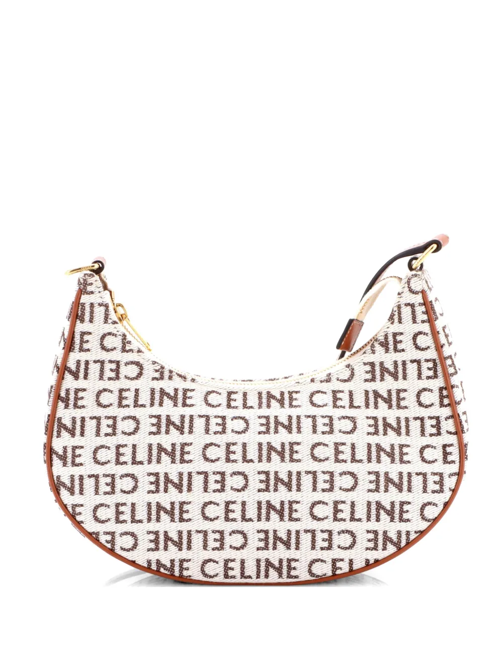 Celine Pre-Owned Borsa a spalla Ava Bag All Over Logo Jacquard piccola - Toni neutri