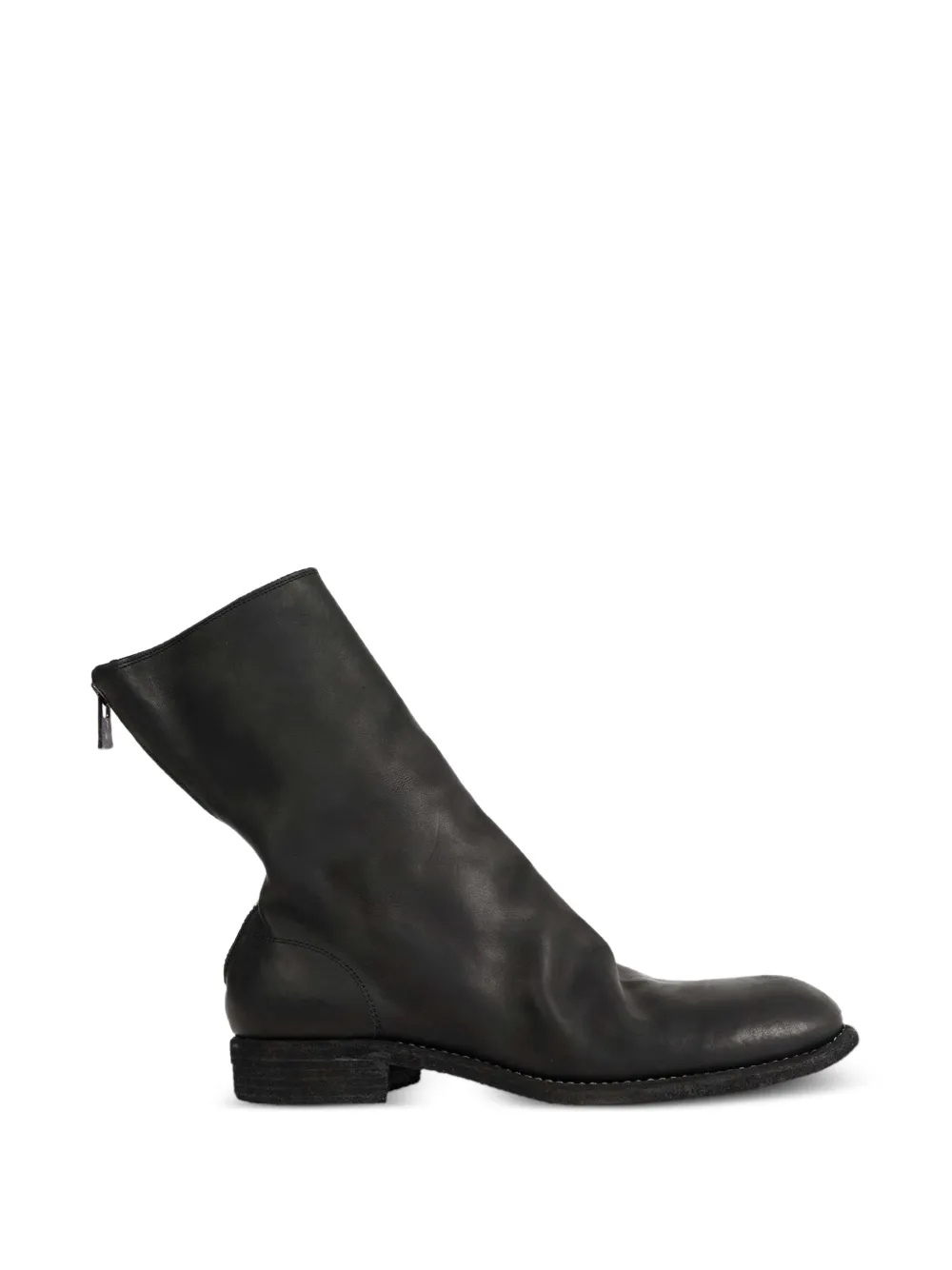 Guidi leather ankle boots - Black