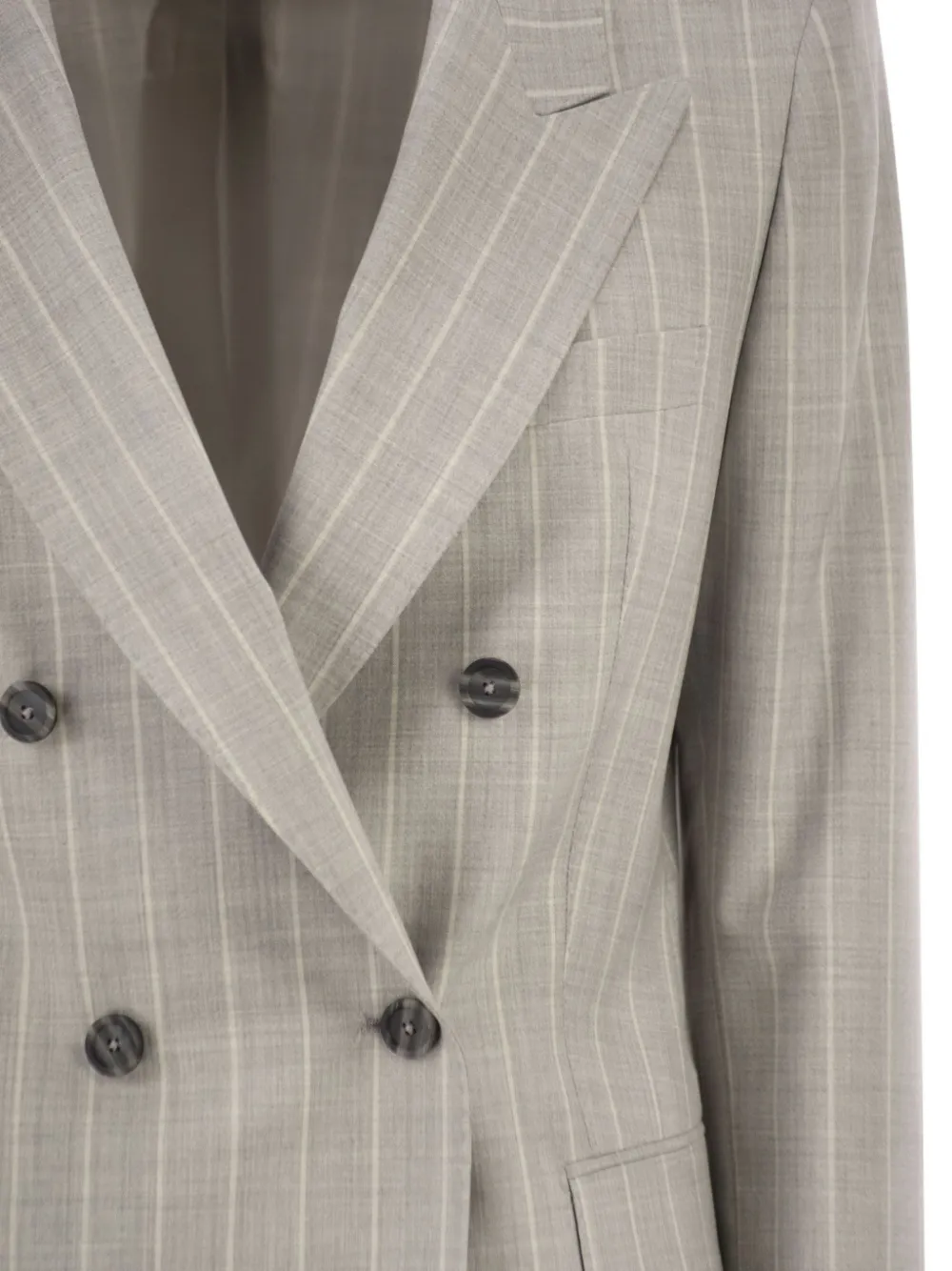 Tagliatore Blazer met krijtstreep Grijs